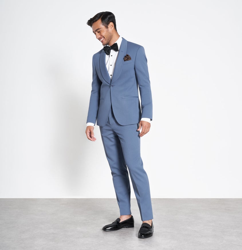 one shoulder tuxedo